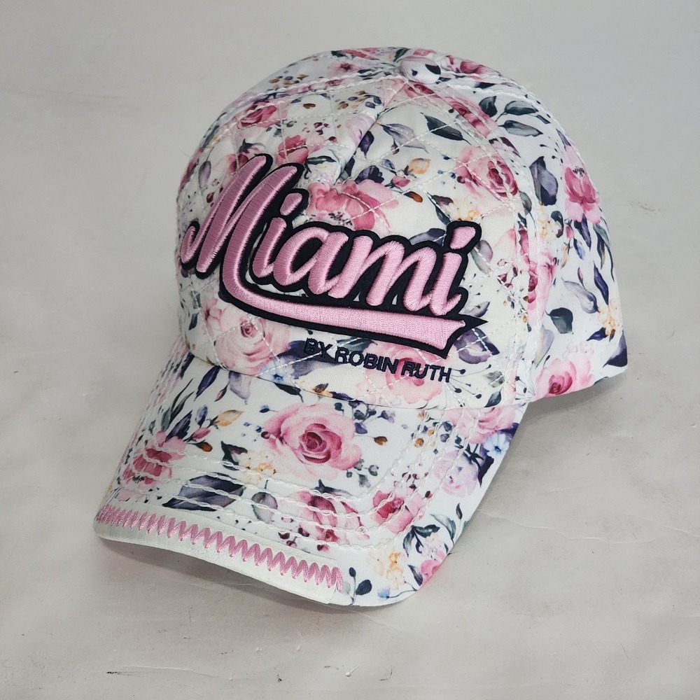 Robin Ruth‎ Miami Floral Hat Adult Embroidered Baseball Cap Snapback Multicolor